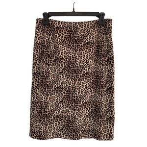 Alfani Women’s Cheetah Print Pencil Skirt Size 8 90s Y2K Edgy Streetwear